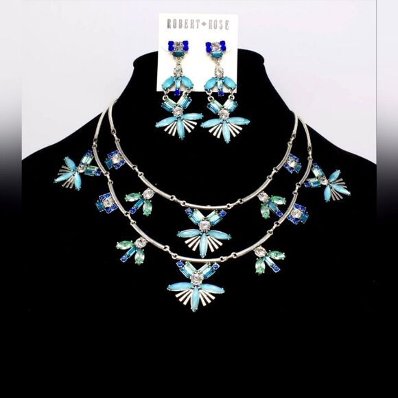 Robert Rose Jewelry - Robert Rose Blue and Silver Jewelry Set